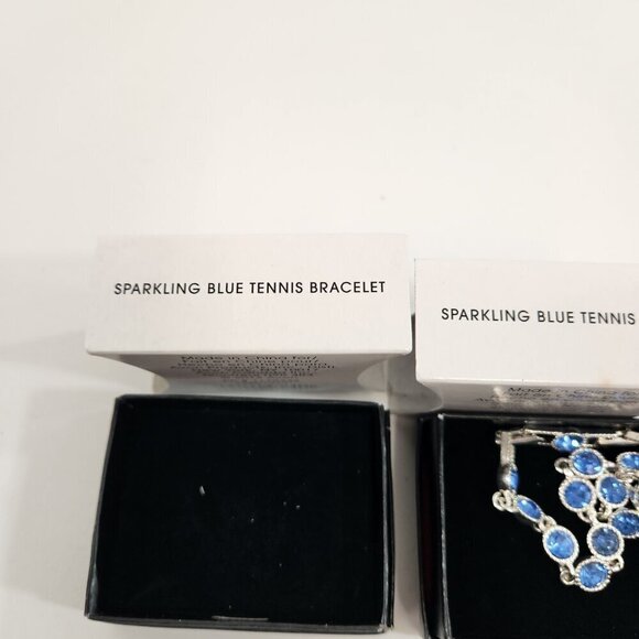 Avon Sparkling Blue Tennis Bracelet x 2 NEW - Picture 5 of 5